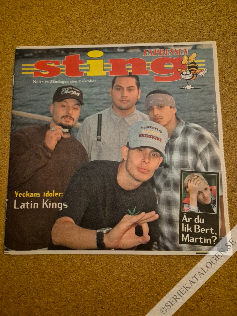 Framsida på Sting-Expressen #3 (1994)
