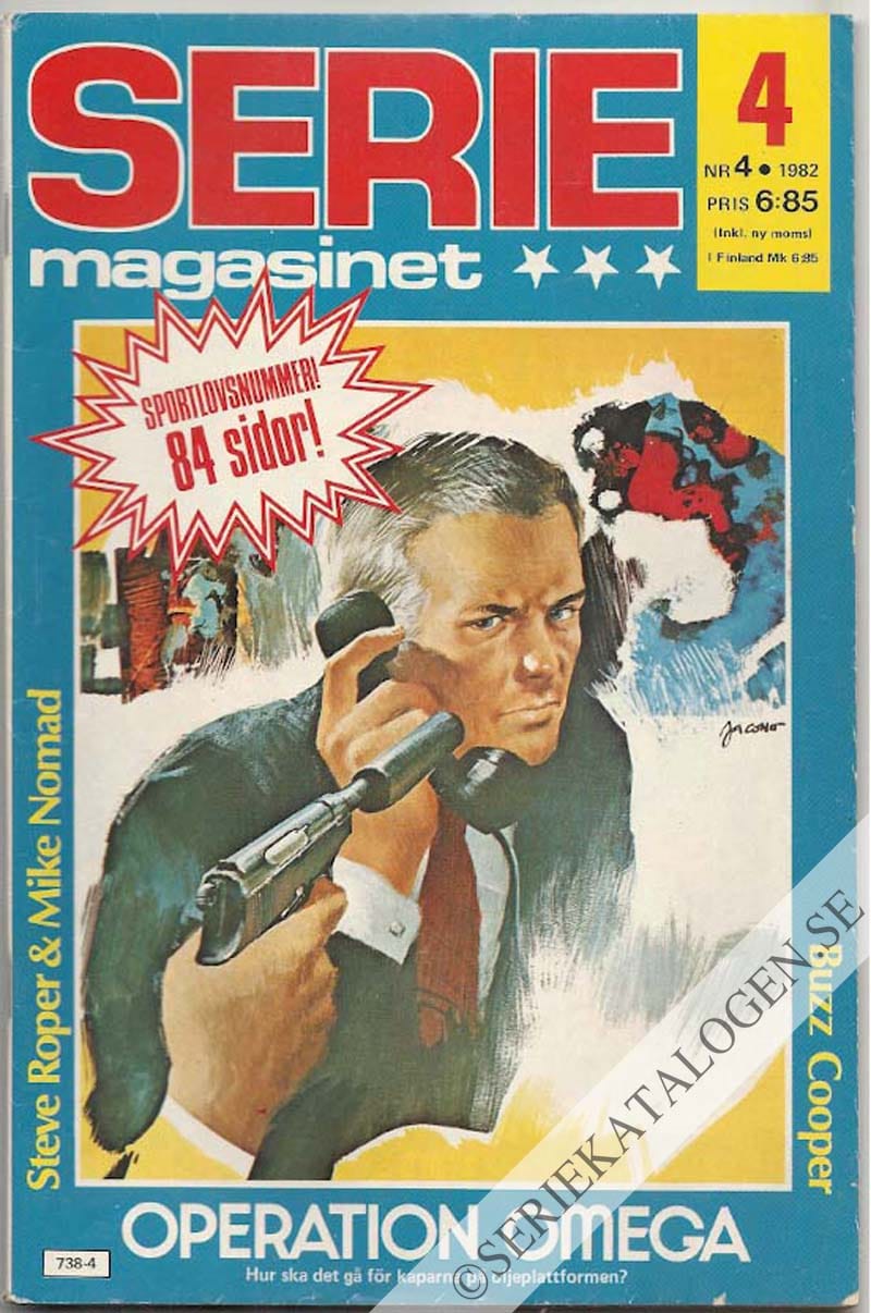 Framsida på Seriemagasinet #4 (1982)