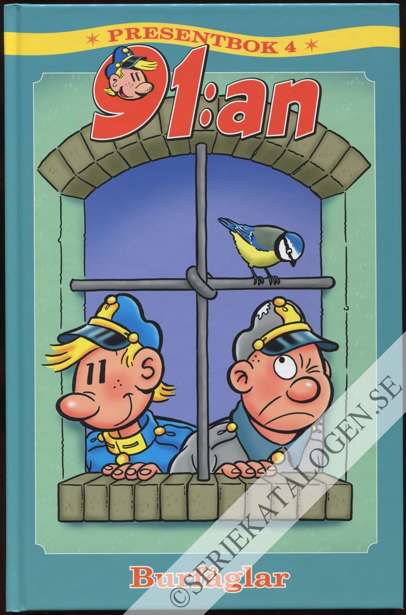 Framsida på 91:an presentbok Burfåglar (2013)