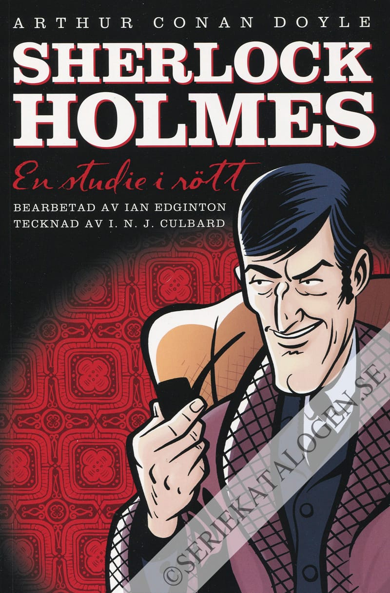 Framsida på Sherlock Holmes En studie i rött (2014)