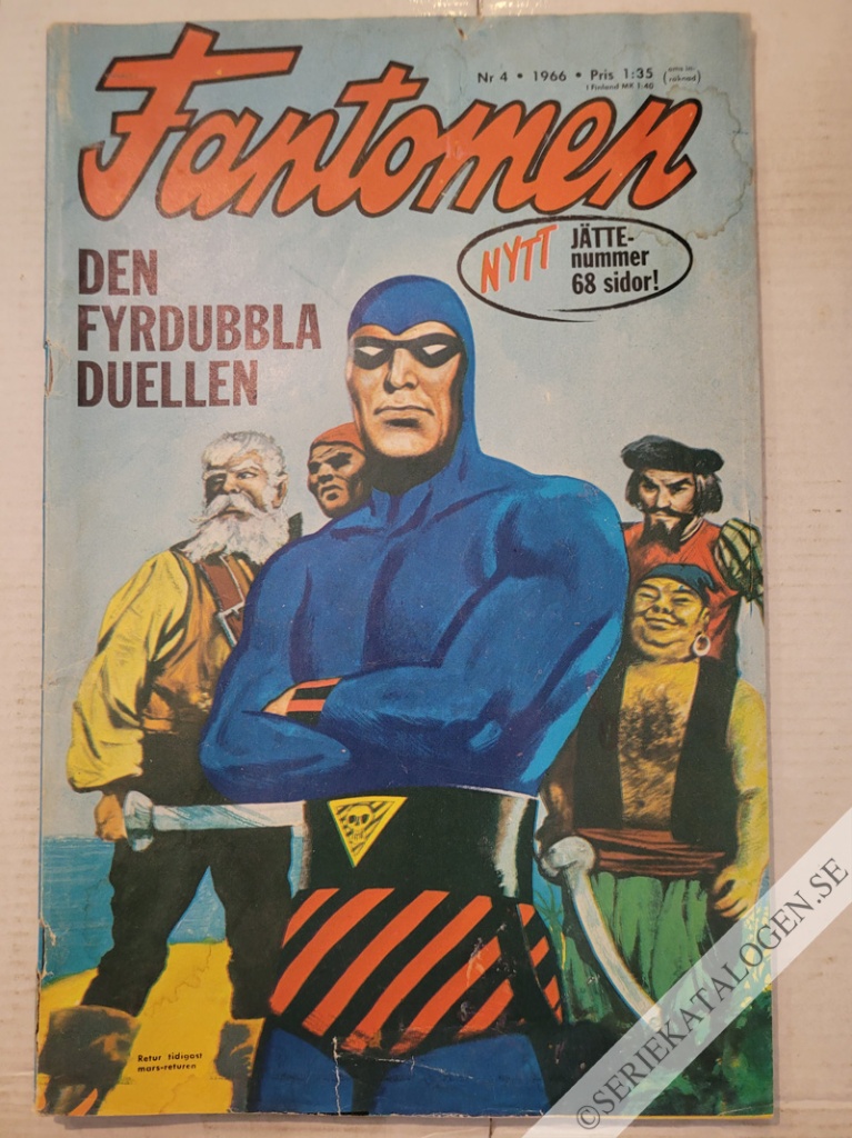 Framsida på Fantomen #4 (1966)