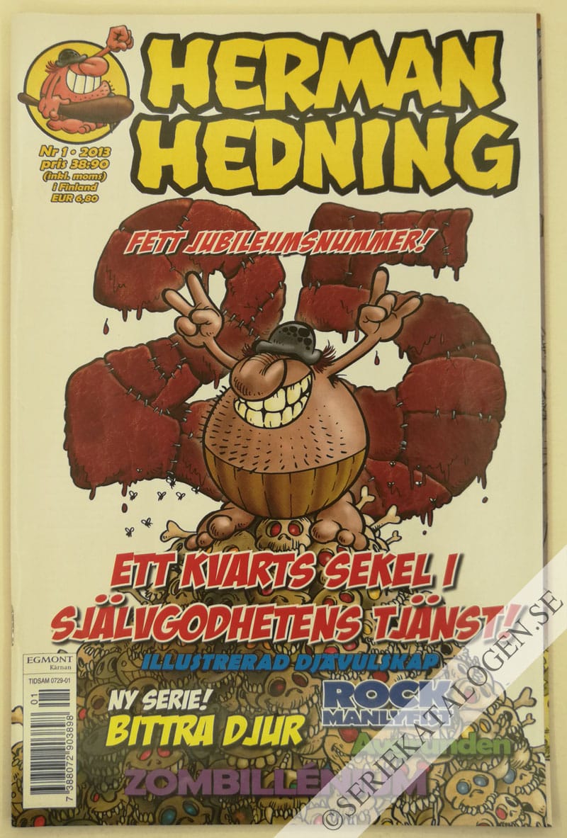 Framsida på Herman Hedning #1 (2013)
