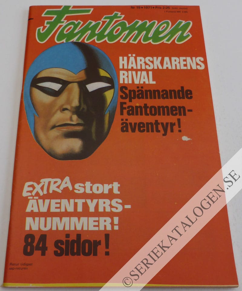 Framsida på Fantomen #19 (1971)
