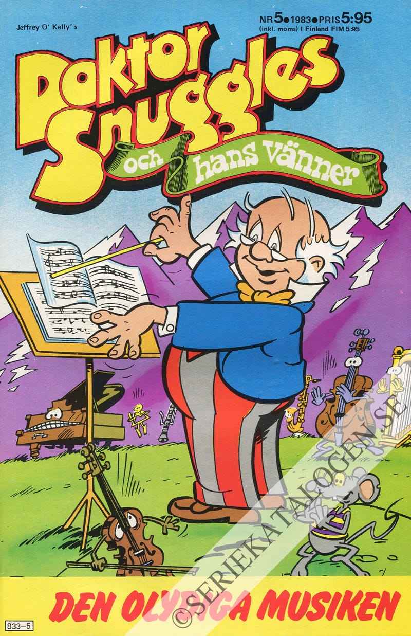 Framsida på Doktor Snuggles och hans vänner #5 (1983)