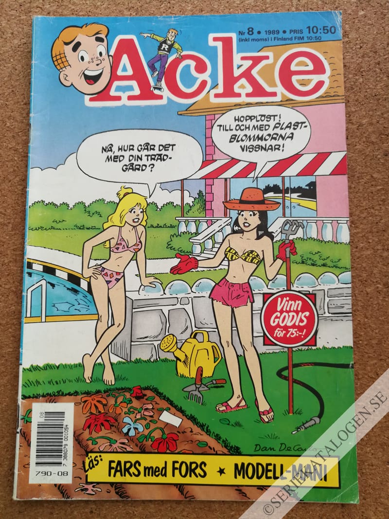 Framsida på Acke #8 (1989)