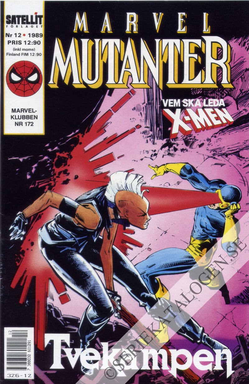 Framsida på Marvel mutanter #12 (1989)