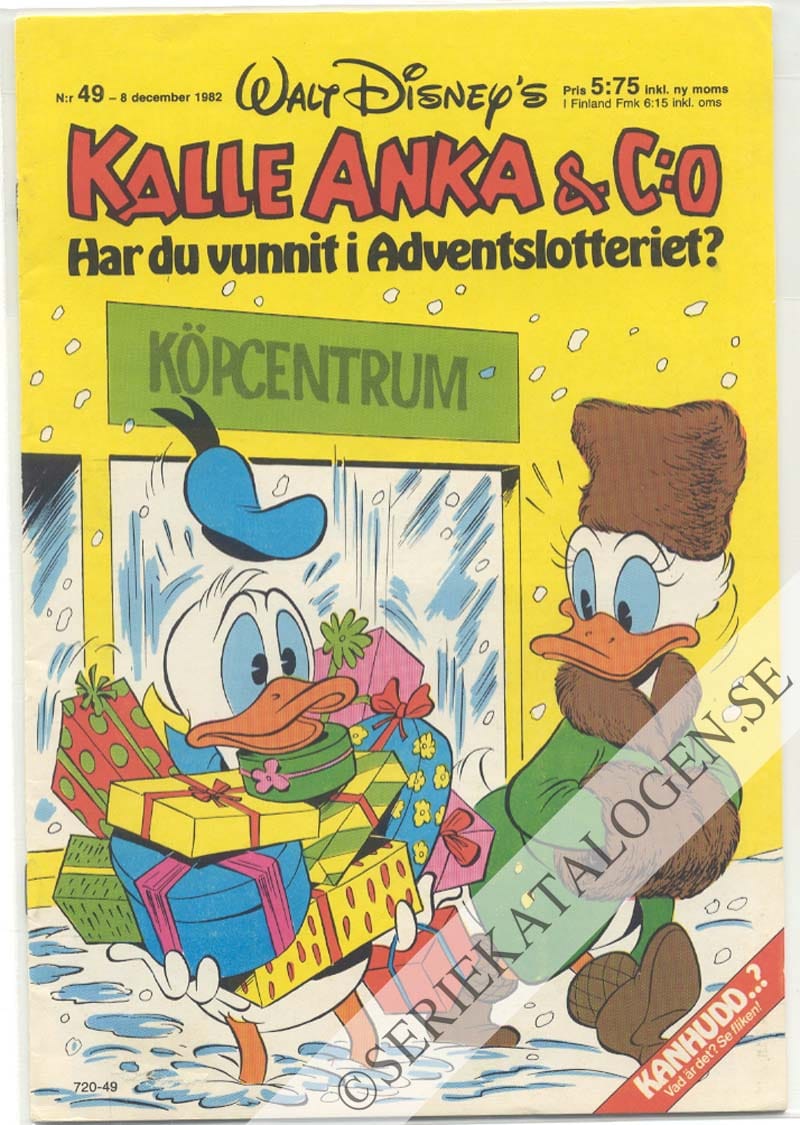 Framsida på Kalle Anka & C:o #49 (1982)