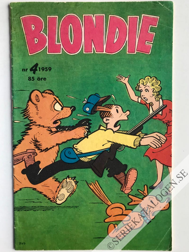 Framsida på Blondie #4 (1959)