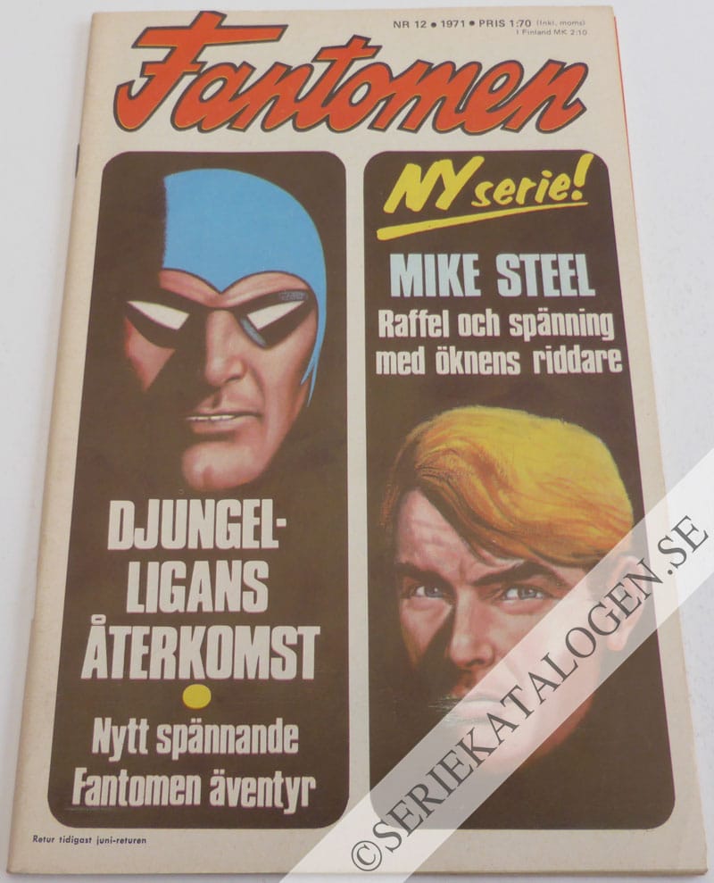 Framsida på Fantomen #12 (1971)