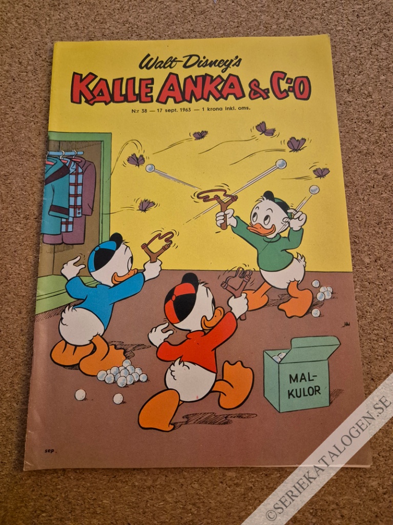 Framsida på Kalle Anka & C:o #38 (1963)