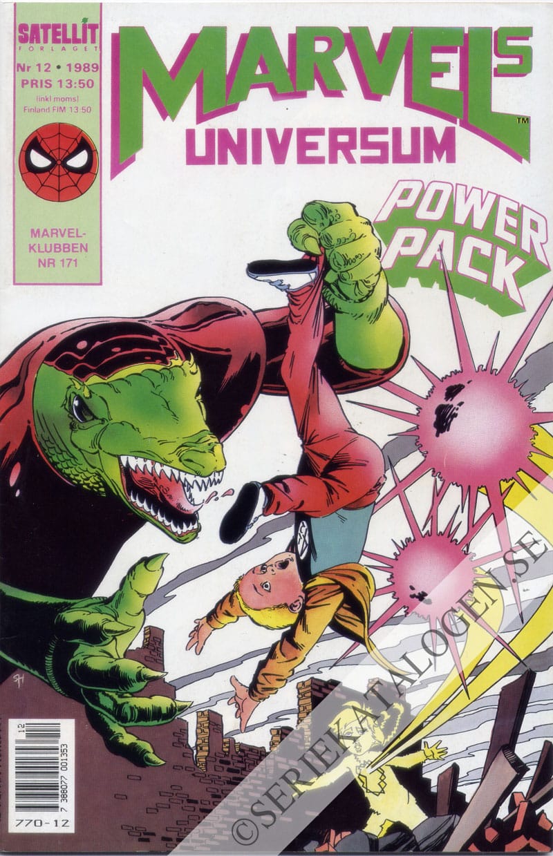 Framsida på Marvels universum Power Pack (1989)
