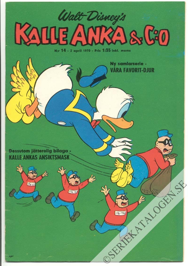 Framsida på Kalle Anka & C:o #14 (1970)
