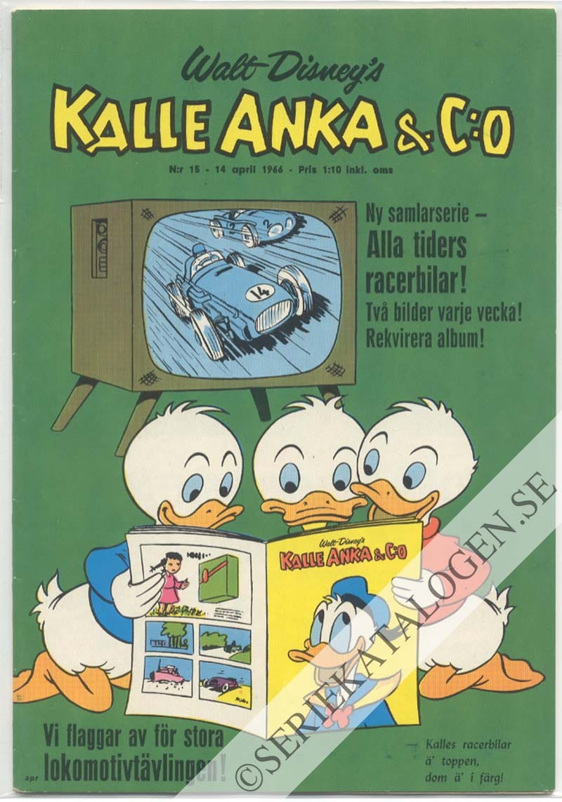 Framsida på Kalle Anka & C:o #15 (1966)
