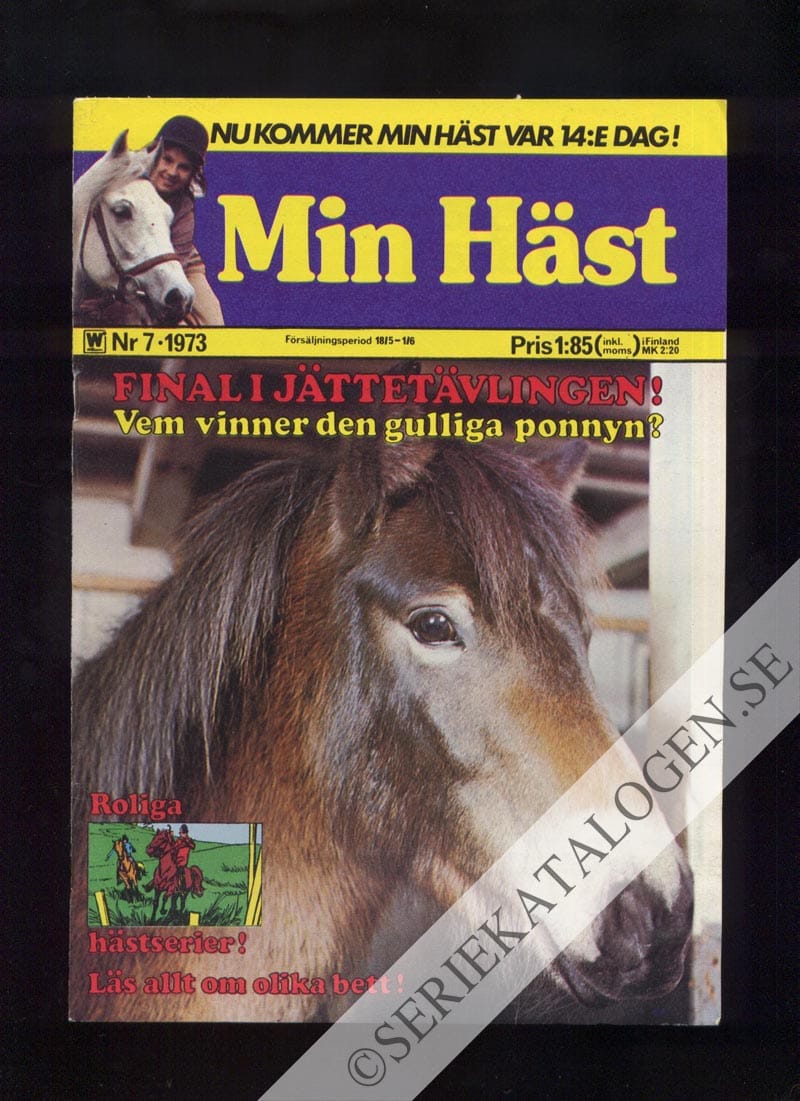 Framsida på Min häst #7 (1973)
