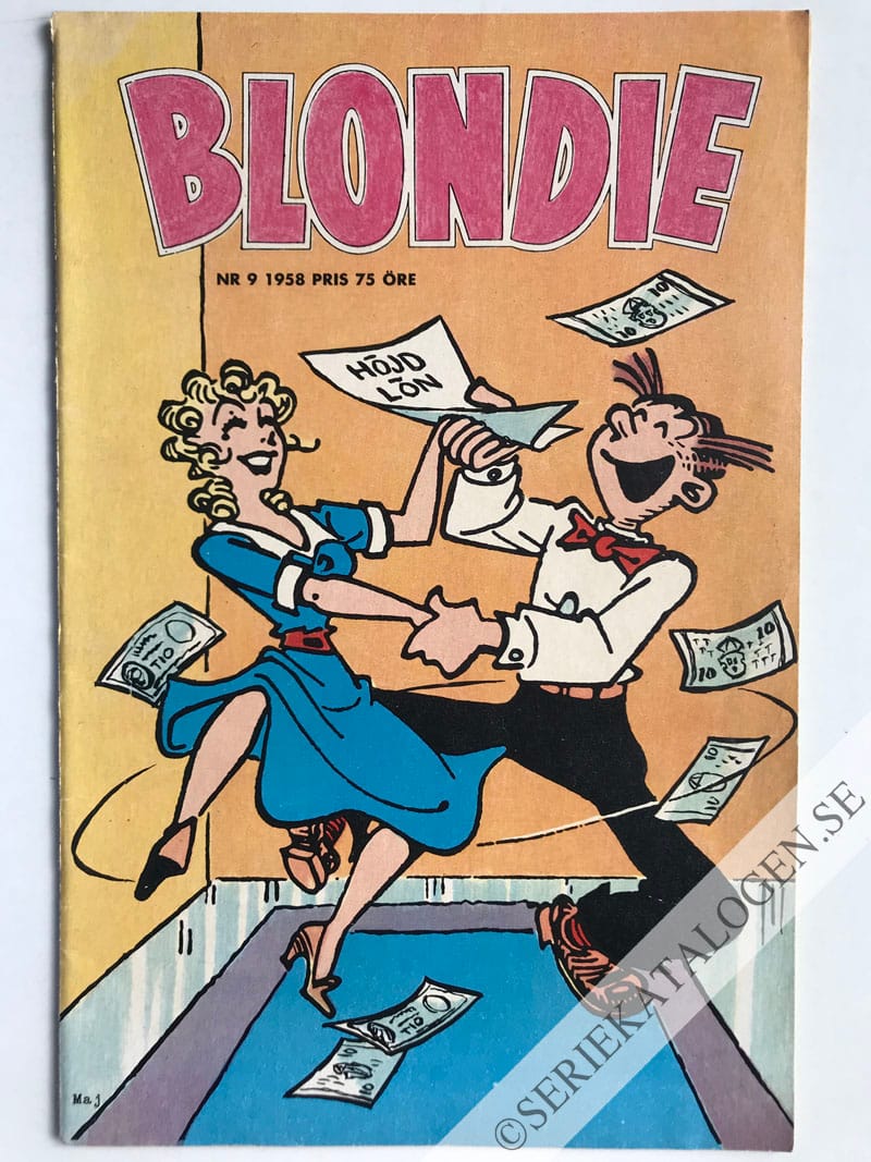 Framsida på Blondie #9 (1958)