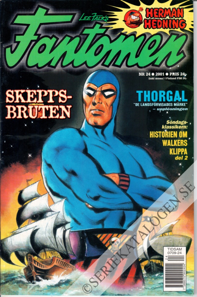 Framsida på Fantomen #24 (2001)