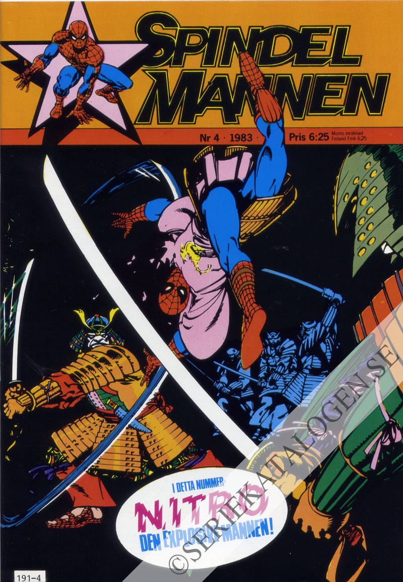 Framsida på Spindelmannen #4 (1983)