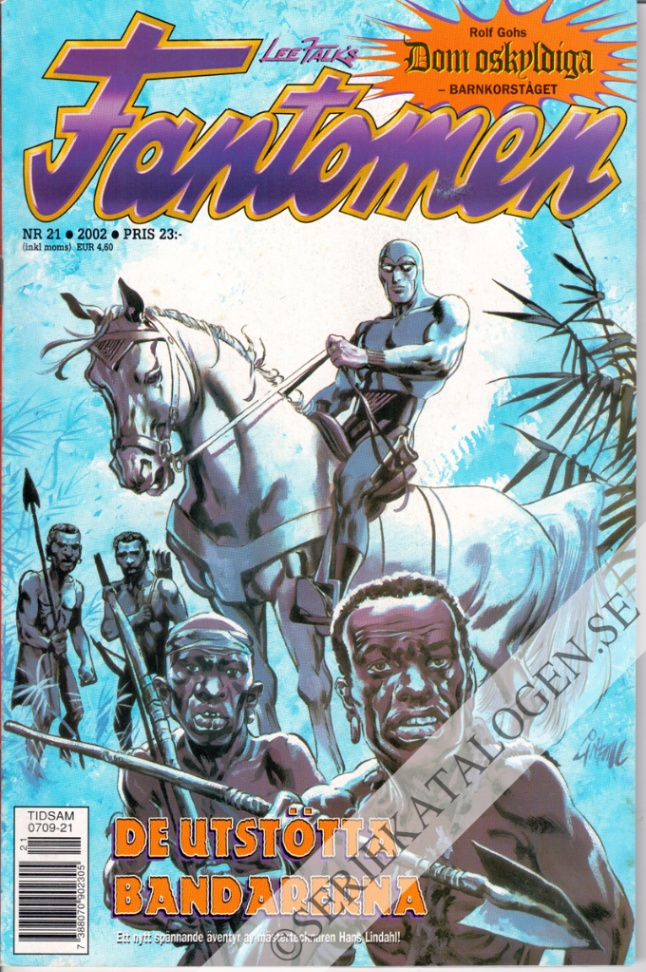Framsida på Fantomen #21 (2002)