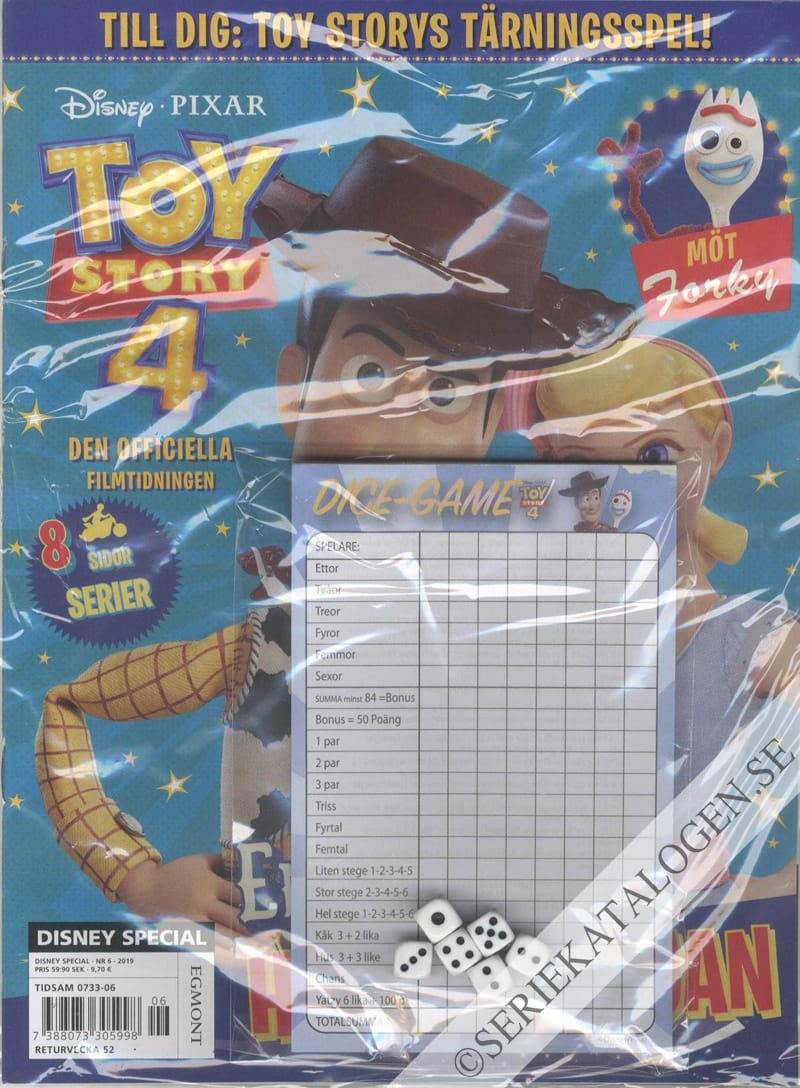 Framsida på Disney special #6 - Toy Story 4 (2019)