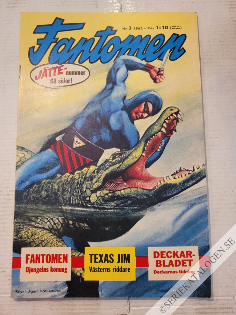 Framsida på Fantomen #3 (1962)