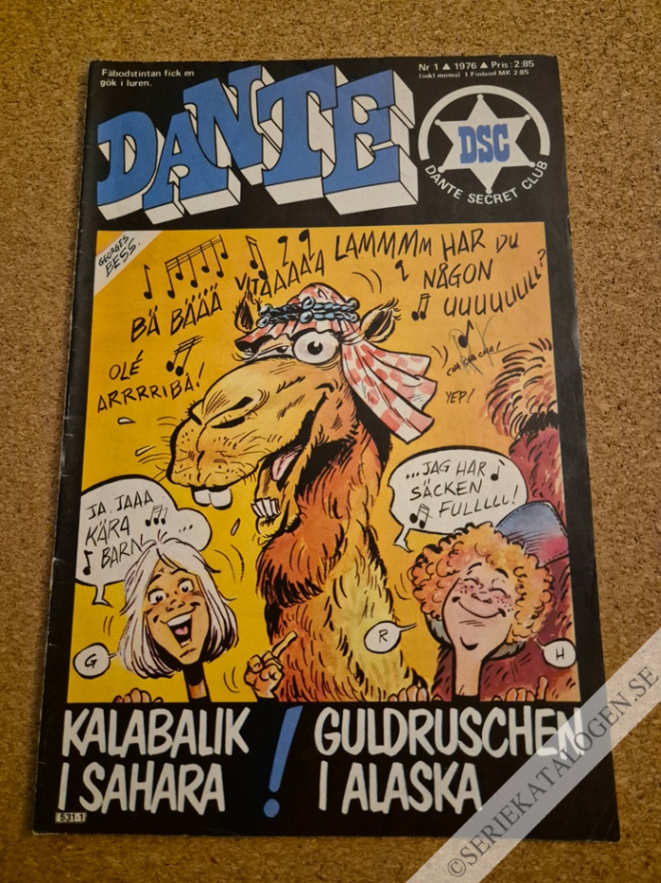 Framsida på Dante #1 (1976)