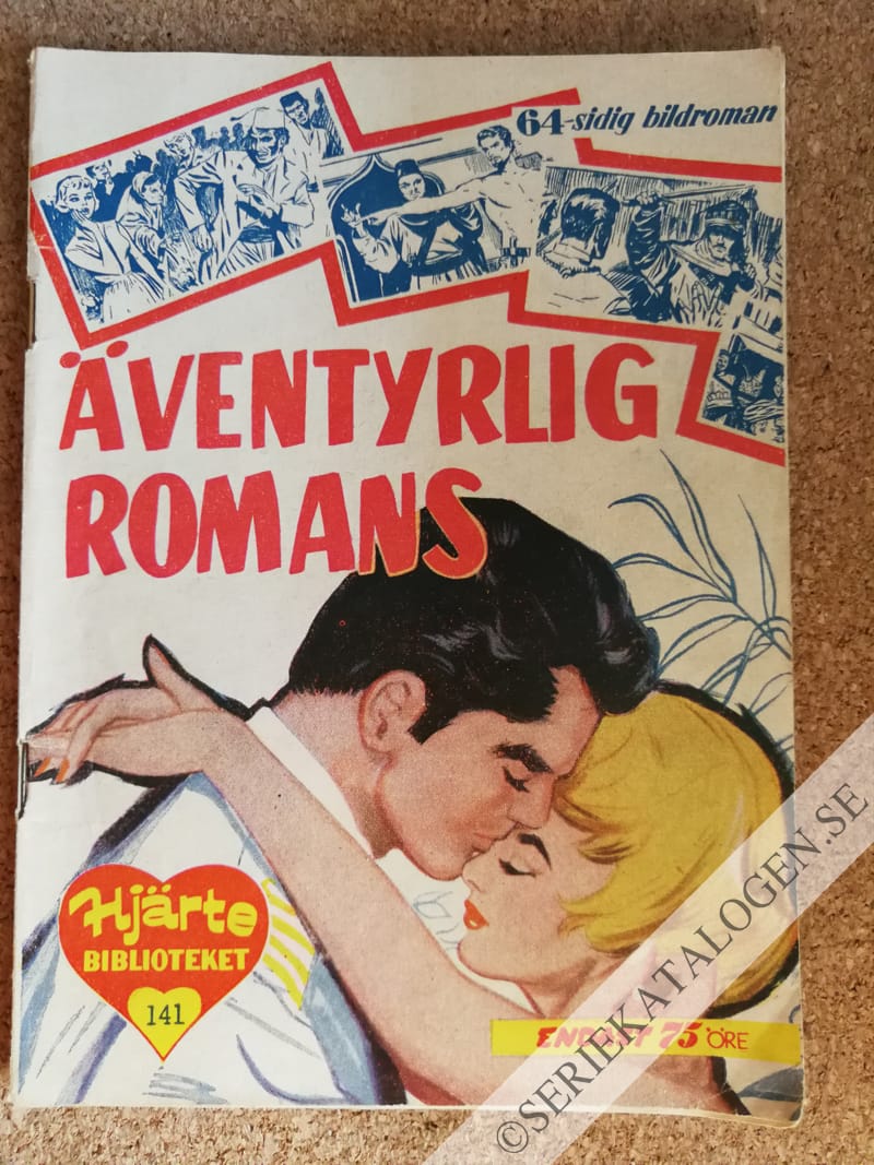 Framsida på Min melodis hjärtebibliotek Äventyrlig romans (1959)