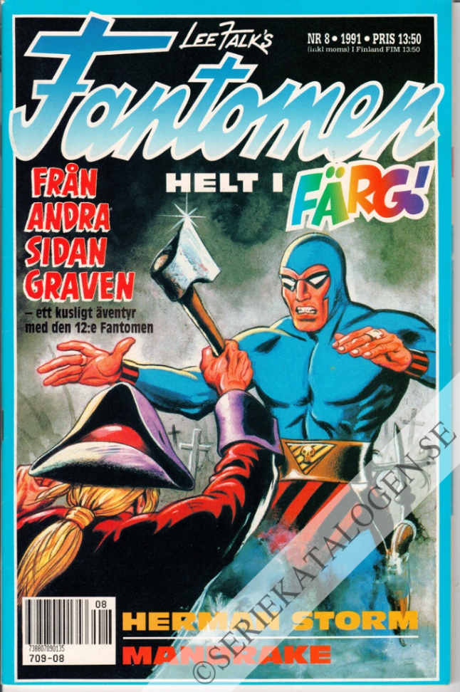 Framsida på Fantomen #8 (1991)
