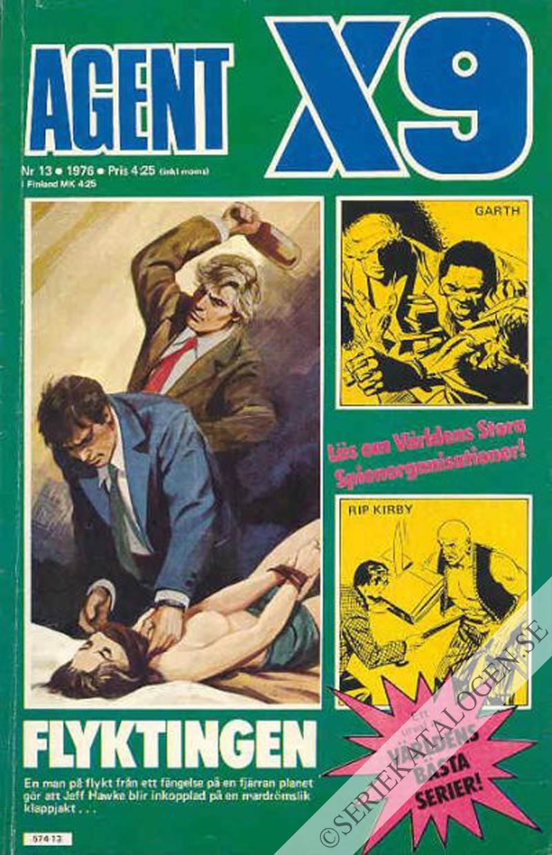 Framsida på Agent X9 #13 (1976)