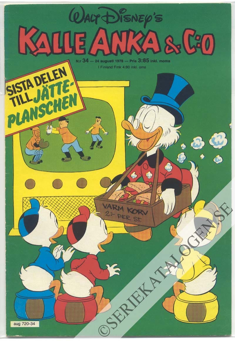 Framsida på Kalle Anka & C:o #34 (1978)