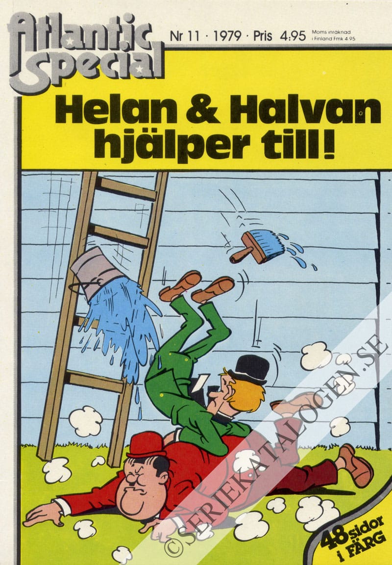 Framsida på Atlantic special Helan & Halvan hjälper till! (1979)
