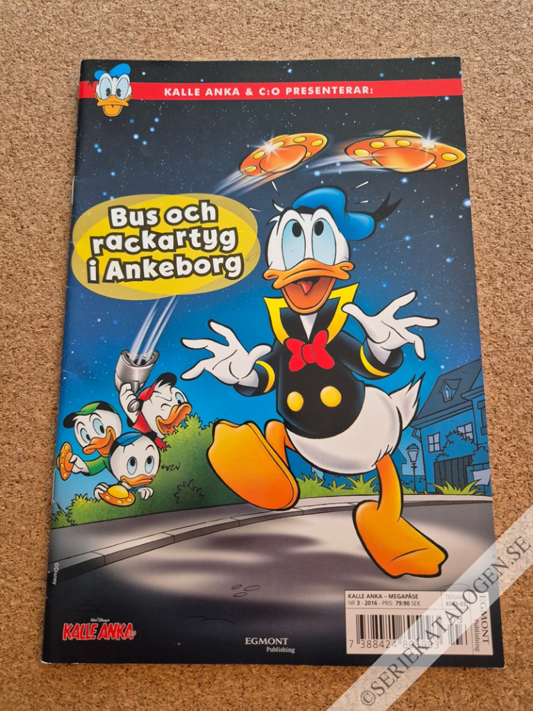 Framsida på Kalle Anka & C:o presenterar (Kalle Anka & C:o Megapåse) Bus och rackartyg i Ankeborg (2016)