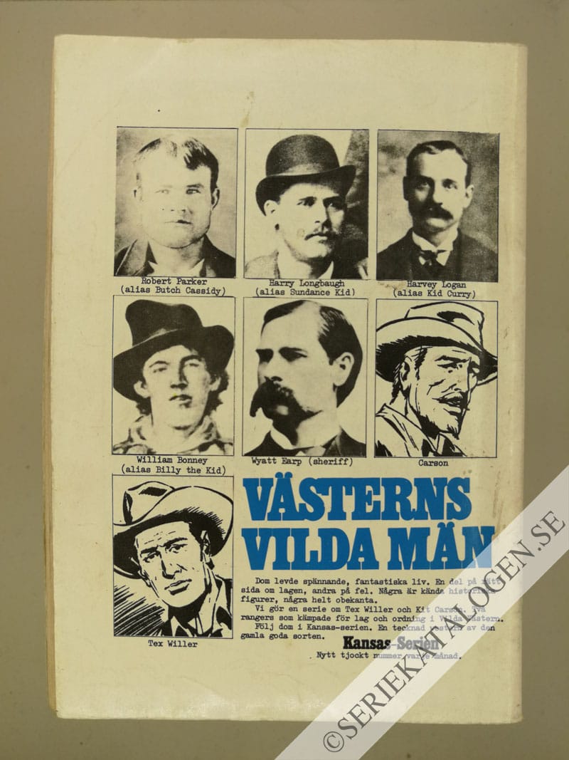 Baksida på Hjältar i djungeln (1975)