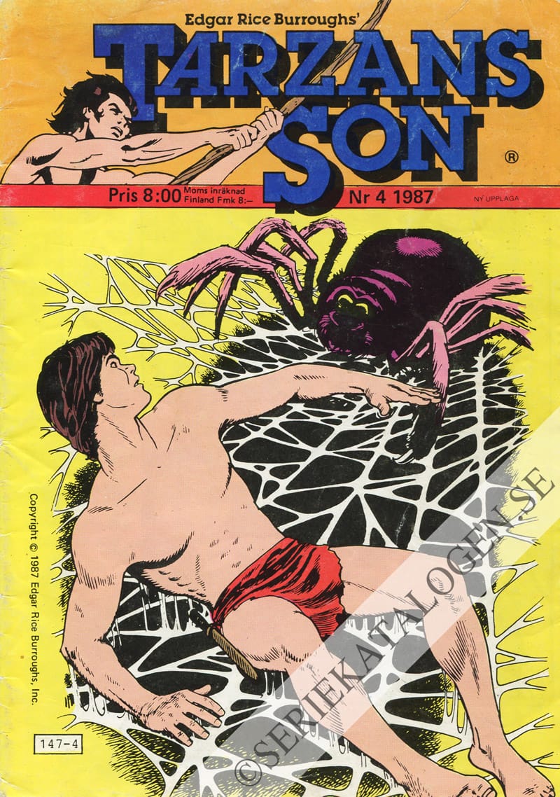 Framsida på Tarzans son #4 (1987)