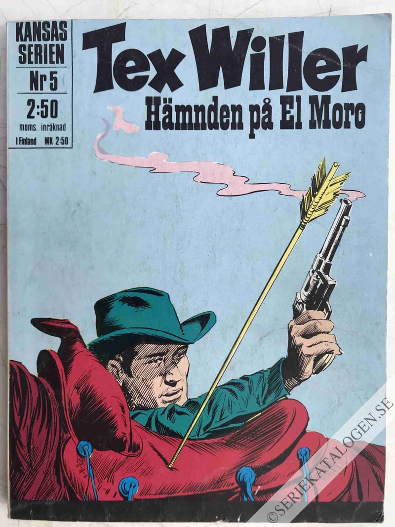 Framsida på Kansasserien Hämnden på El Moro (1972)