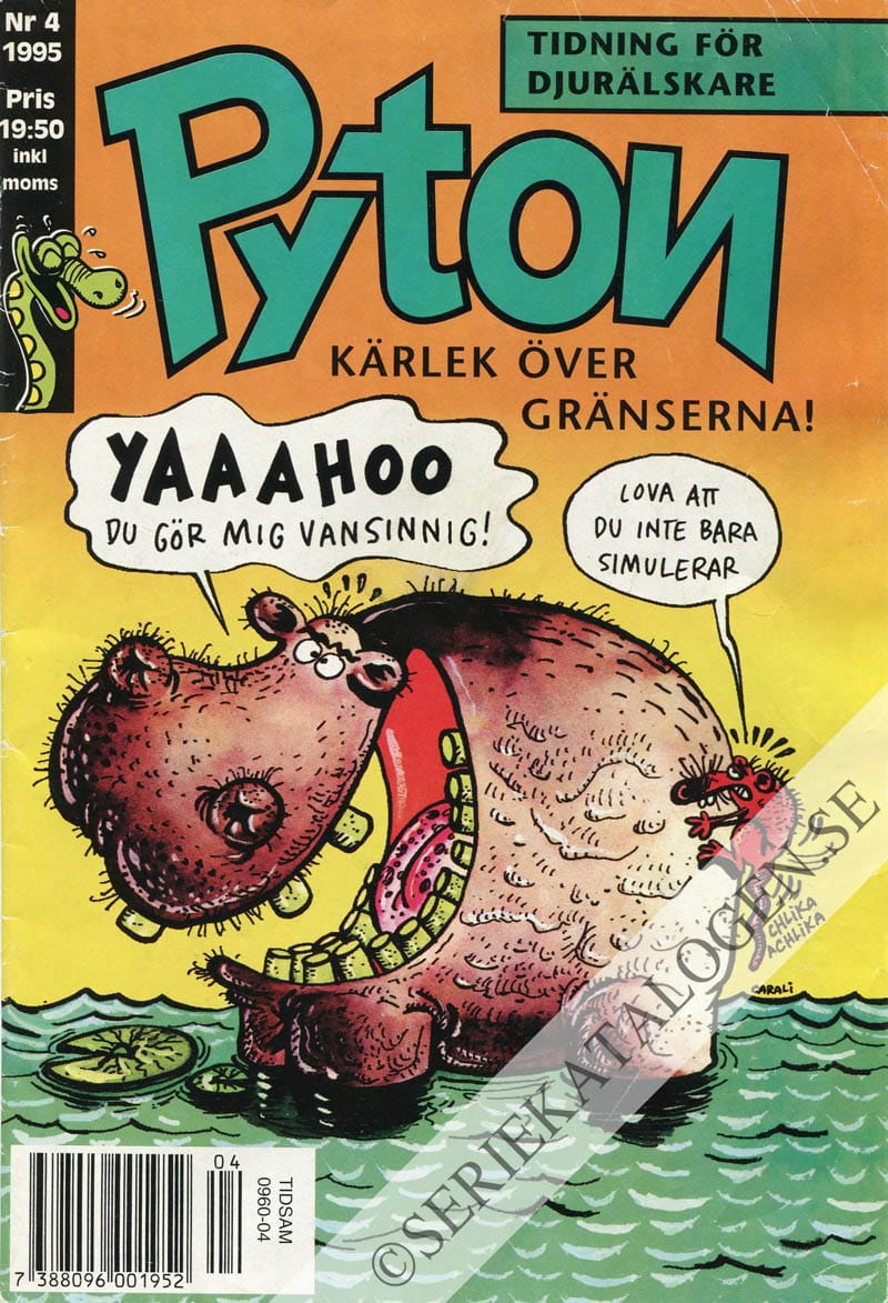Framsida på Pyton #4 (1995)