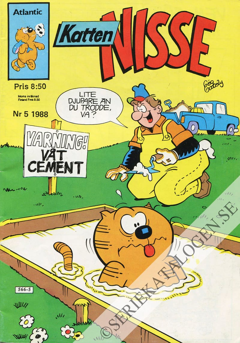 Framsida på Katten Nisse #5 (1988)