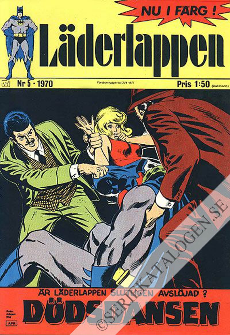Framsida på Läderlappen och Robin #5 (1970)