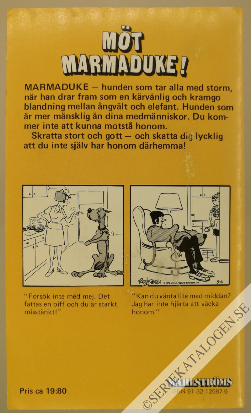 Baksida på Möt Marmaduke! (1985)