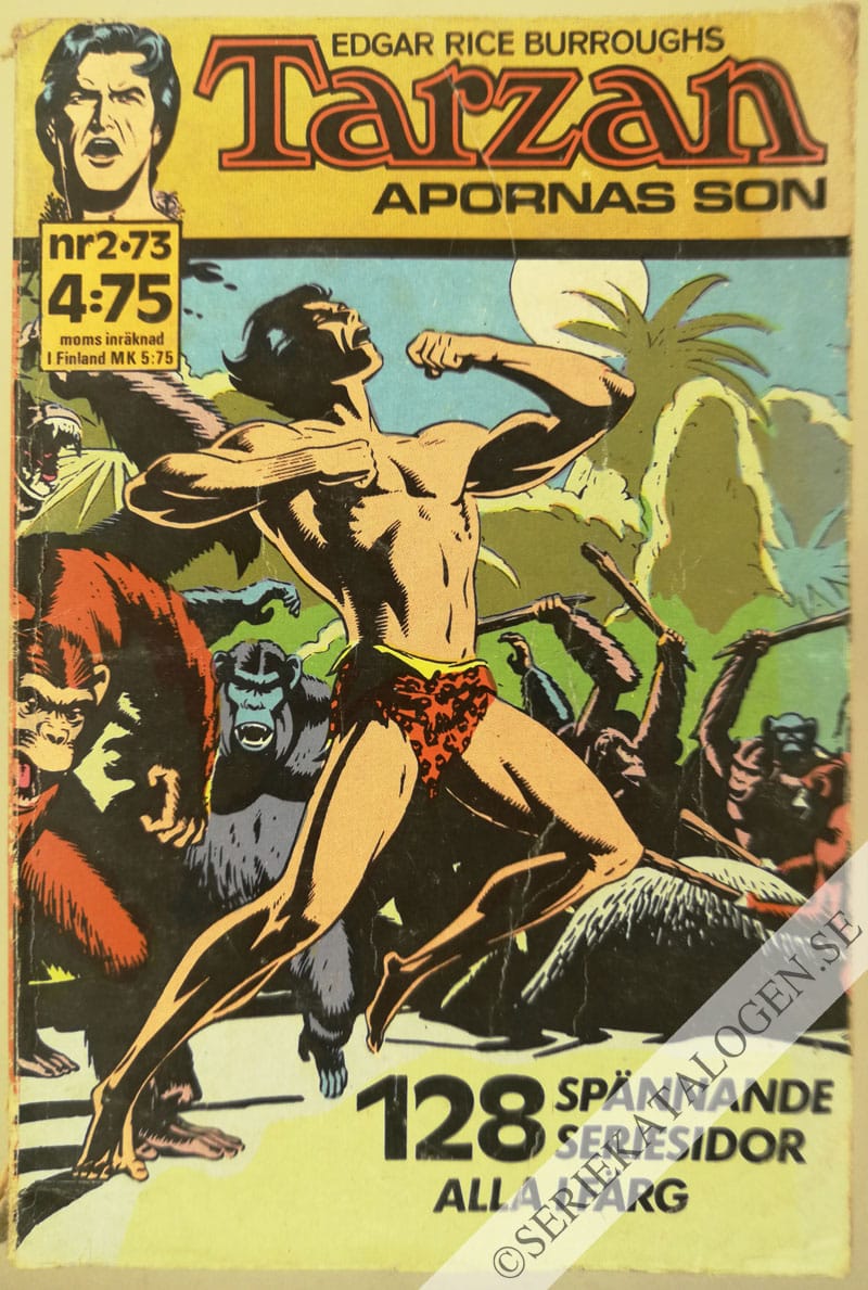 Framsida på Tarzan seriepocket #2 (1973)