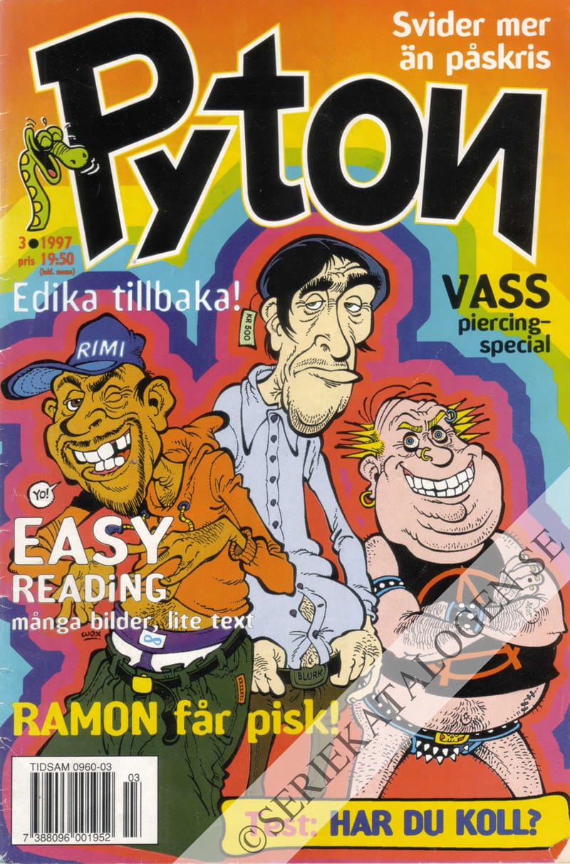 Framsida på Pyton #3 (1997)