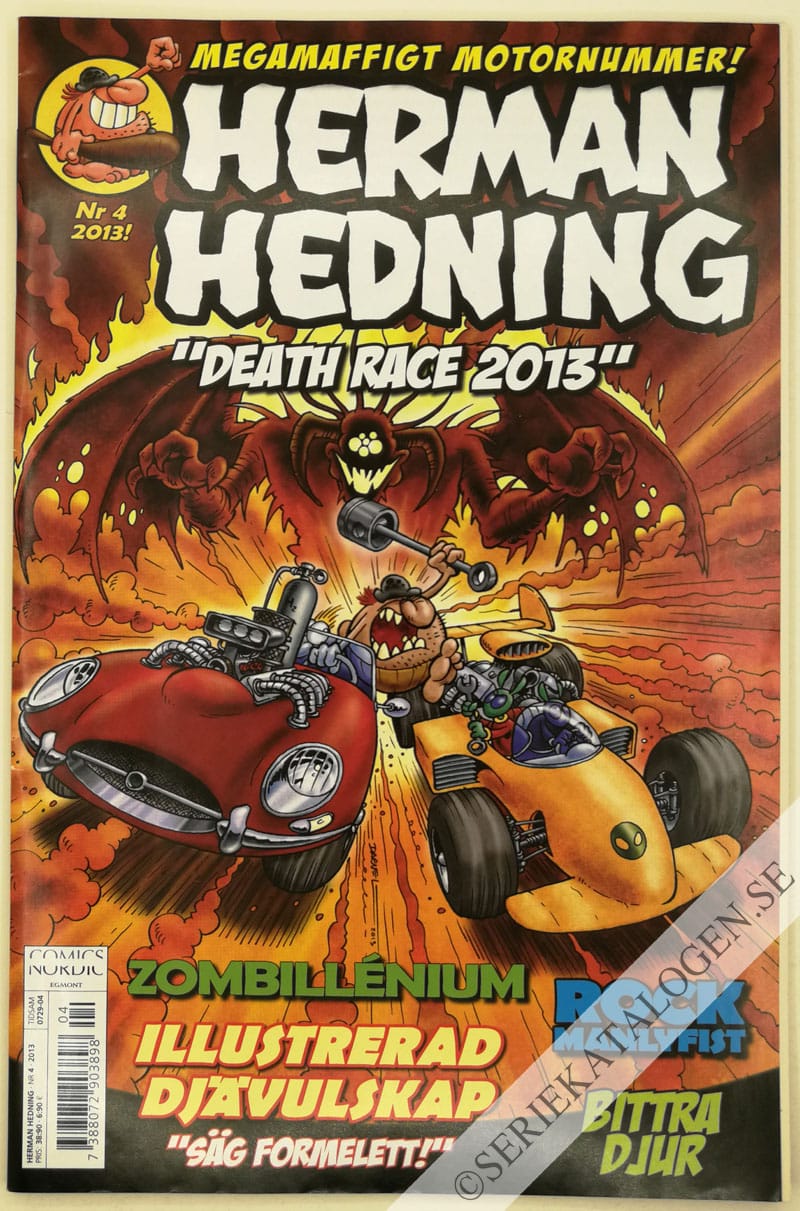 Framsida på Herman Hedning #4 (2013)
