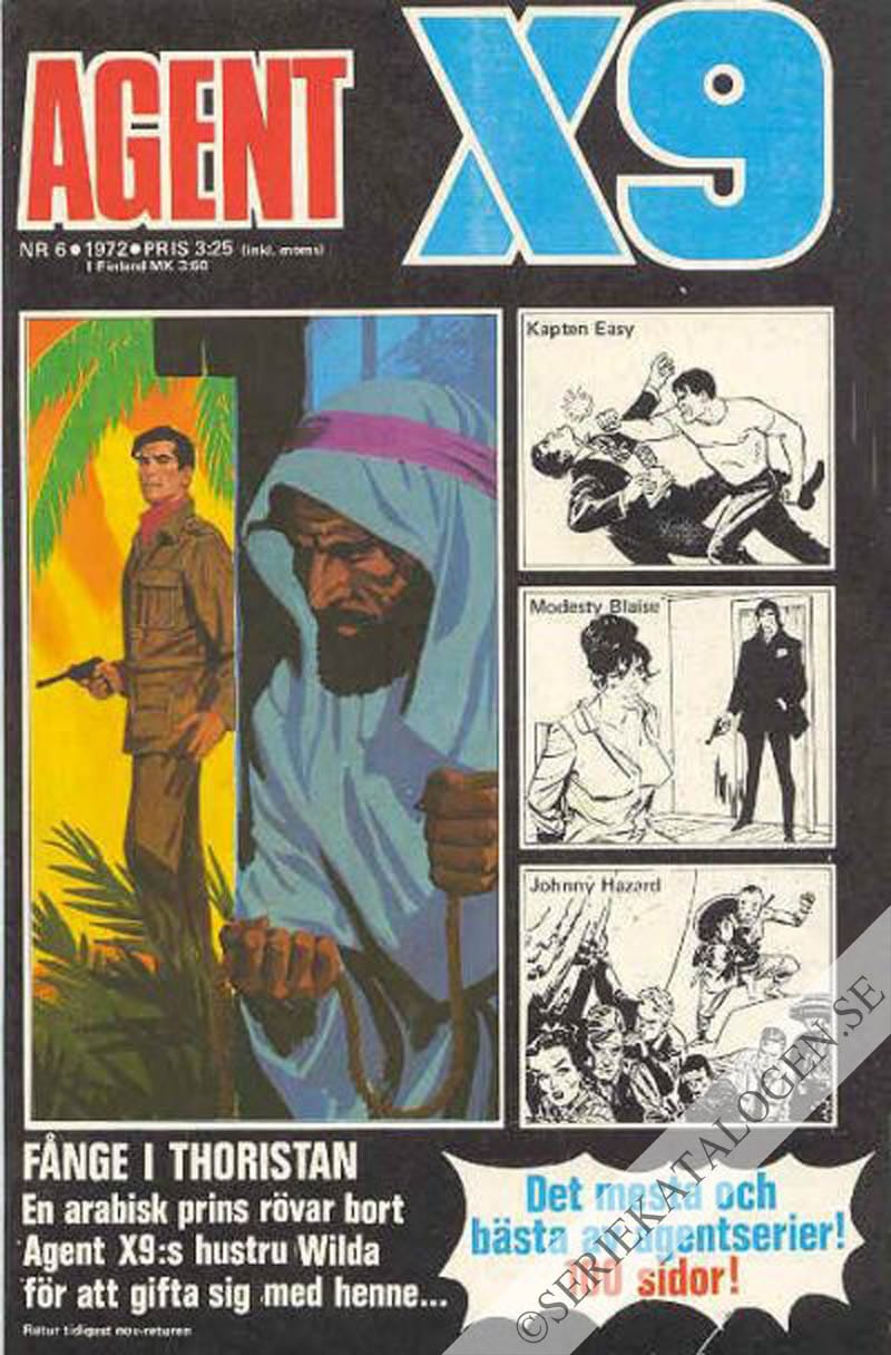 Framsida på Agent X9 #6 (1972)