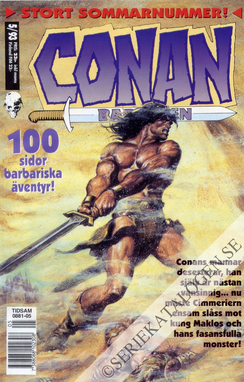 Framsida på Conan barbaren #5 (1993)