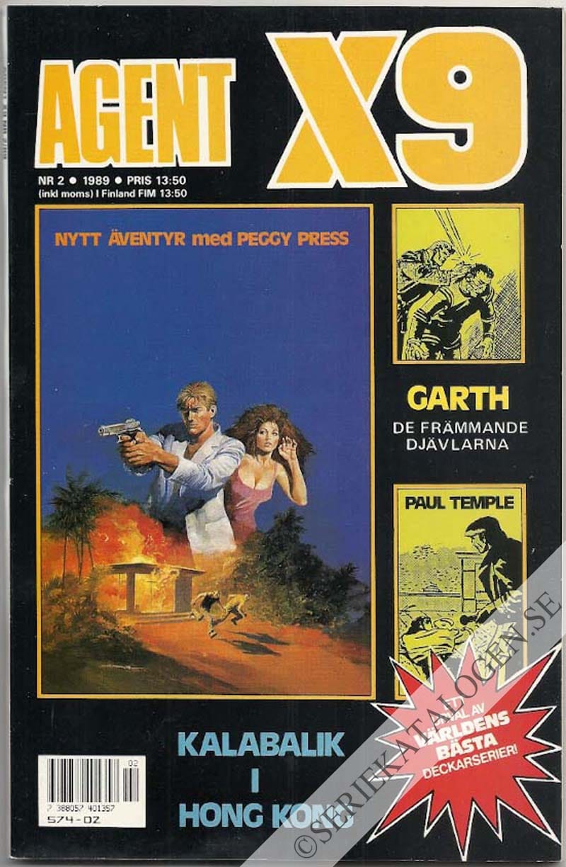 Framsida på Agent X9 #2 (1989)