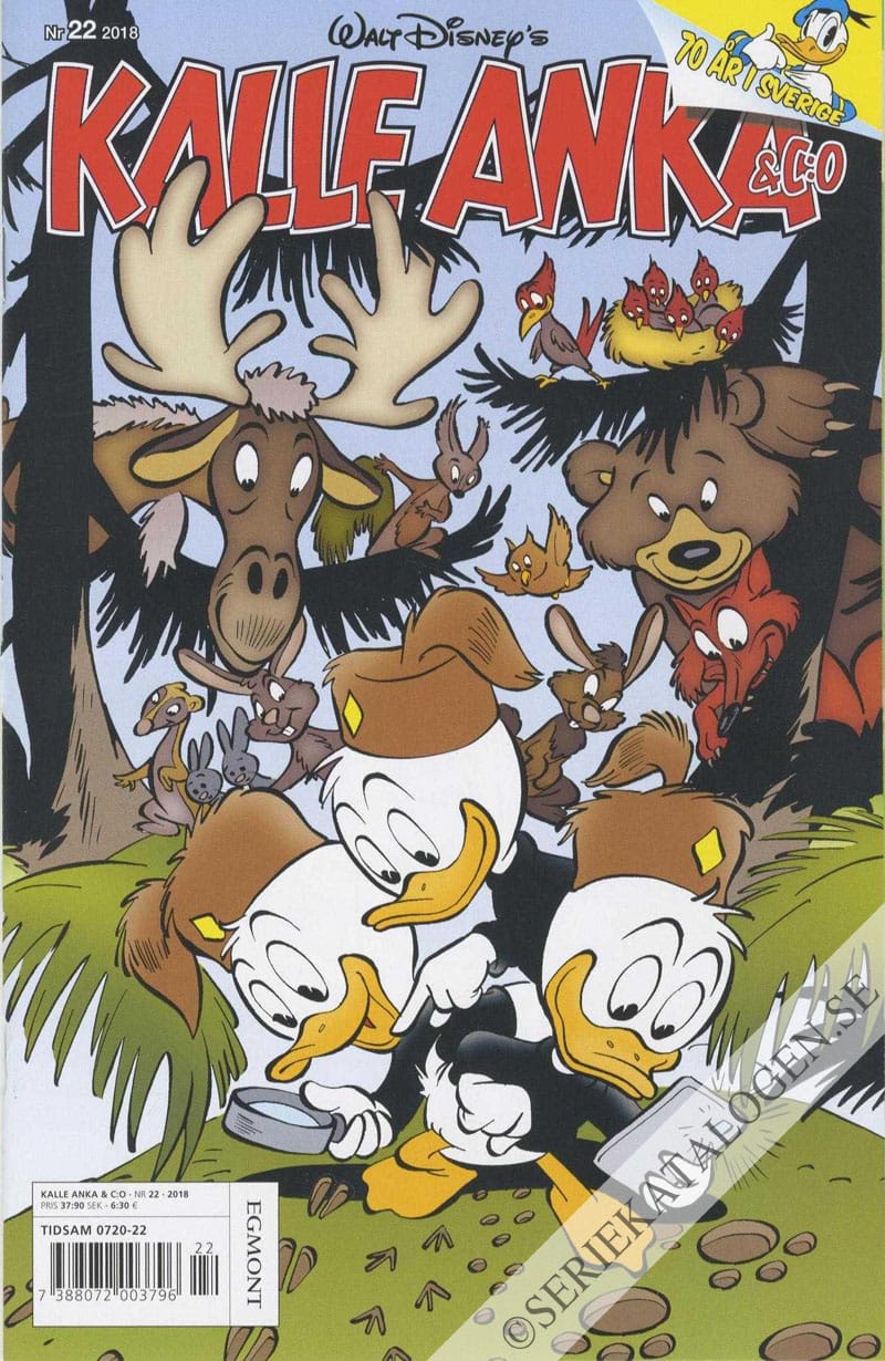 Framsida på Kalle Anka & C:o #22 (2018)