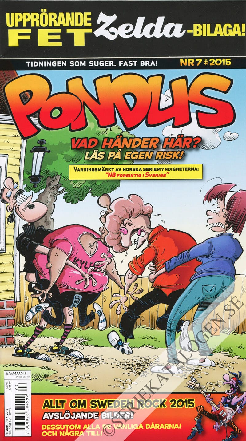 Framsida på Pondus #7 (2015)
