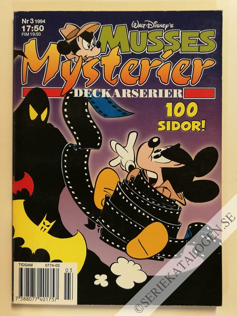 Framsida på Musses mysterier #3 (1994)