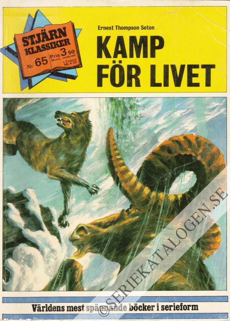 Framsida på Stjärnklassiker Kamp för livet (1974)