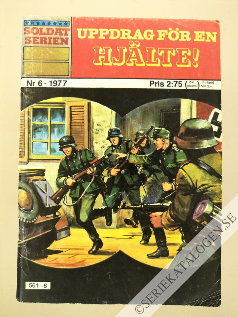 Framsida på Soldatserien #6 - Uppdrag för en hjälte! (1977)