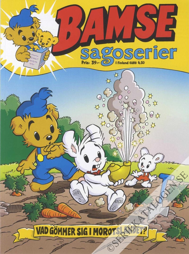 Framsida på Bamse-extra Bamse sagoserier - Vad gömmer sig i morotslandet? (2020)